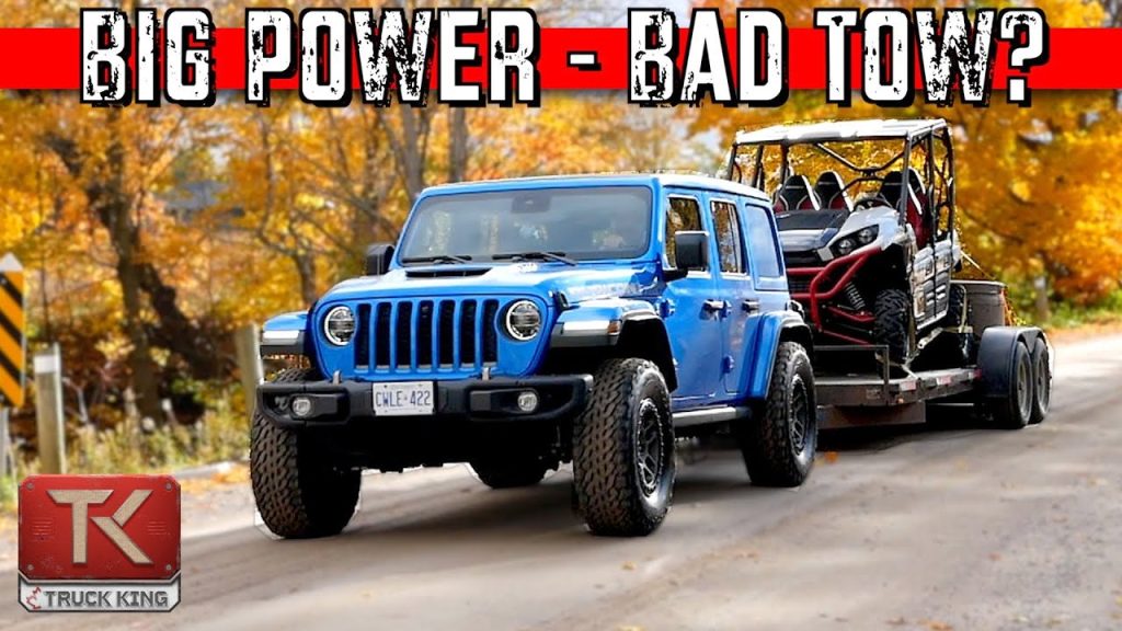 How Does the Jeep Wrangler 392 Tow When it’s FULLY Loaded? We Hookup a Trailer and Find Out